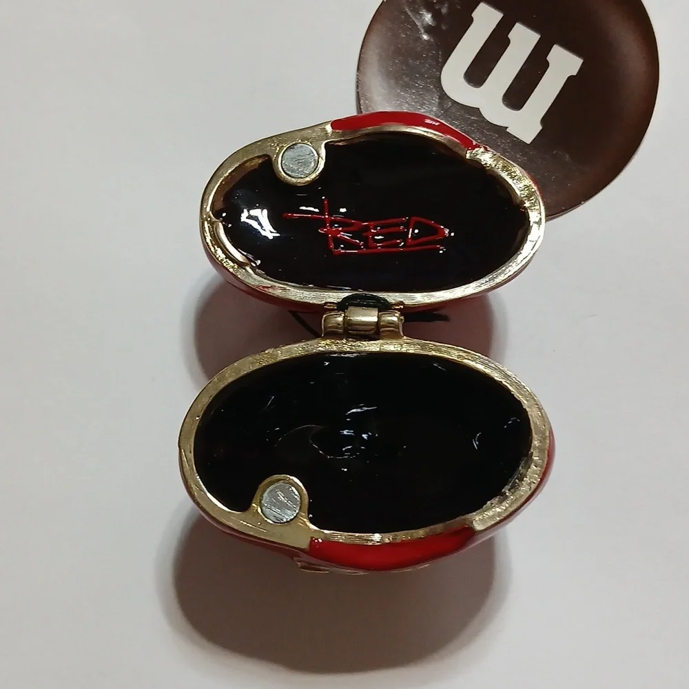 M&M Monet Red Character Enamel Keepsake Trinket Box